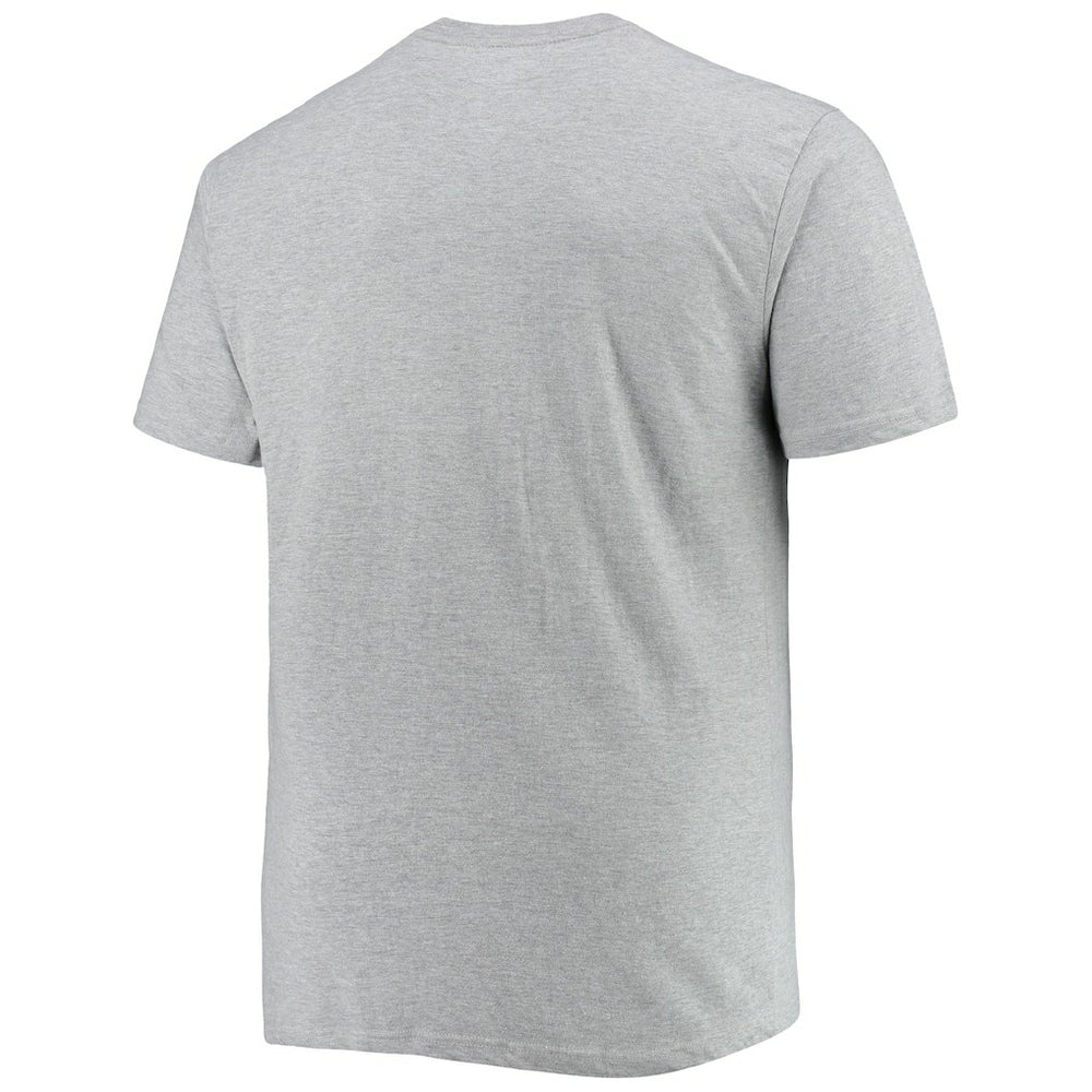 Philadelphia 76ers Big & Tall Heart & Soul T-Shirt Heathered Gray