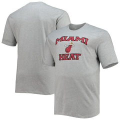 Miami Heat Big & Tall Heart & Soul T-Shirt Heathered Gray