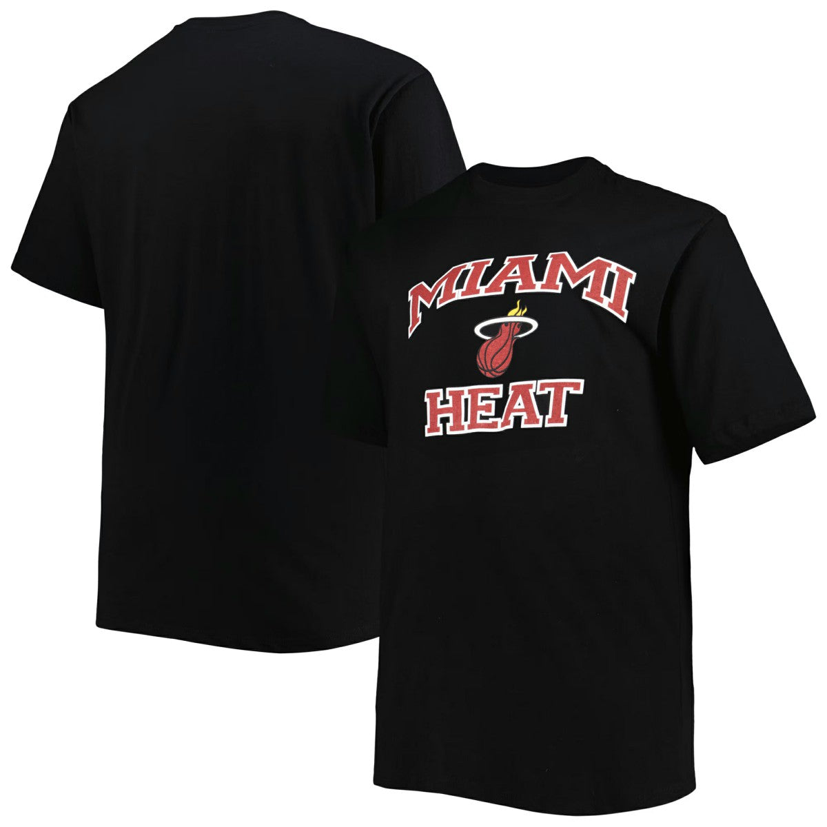 Miami Heat Big & Tall Heart & Soul T-Shirt Black