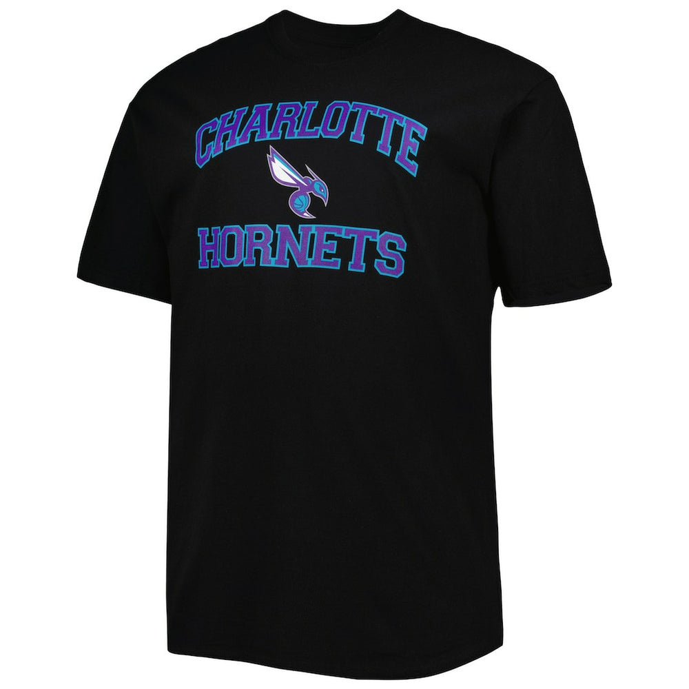 Charlotte Hornets Big & Tall Heart & Soul T-Shirt Black