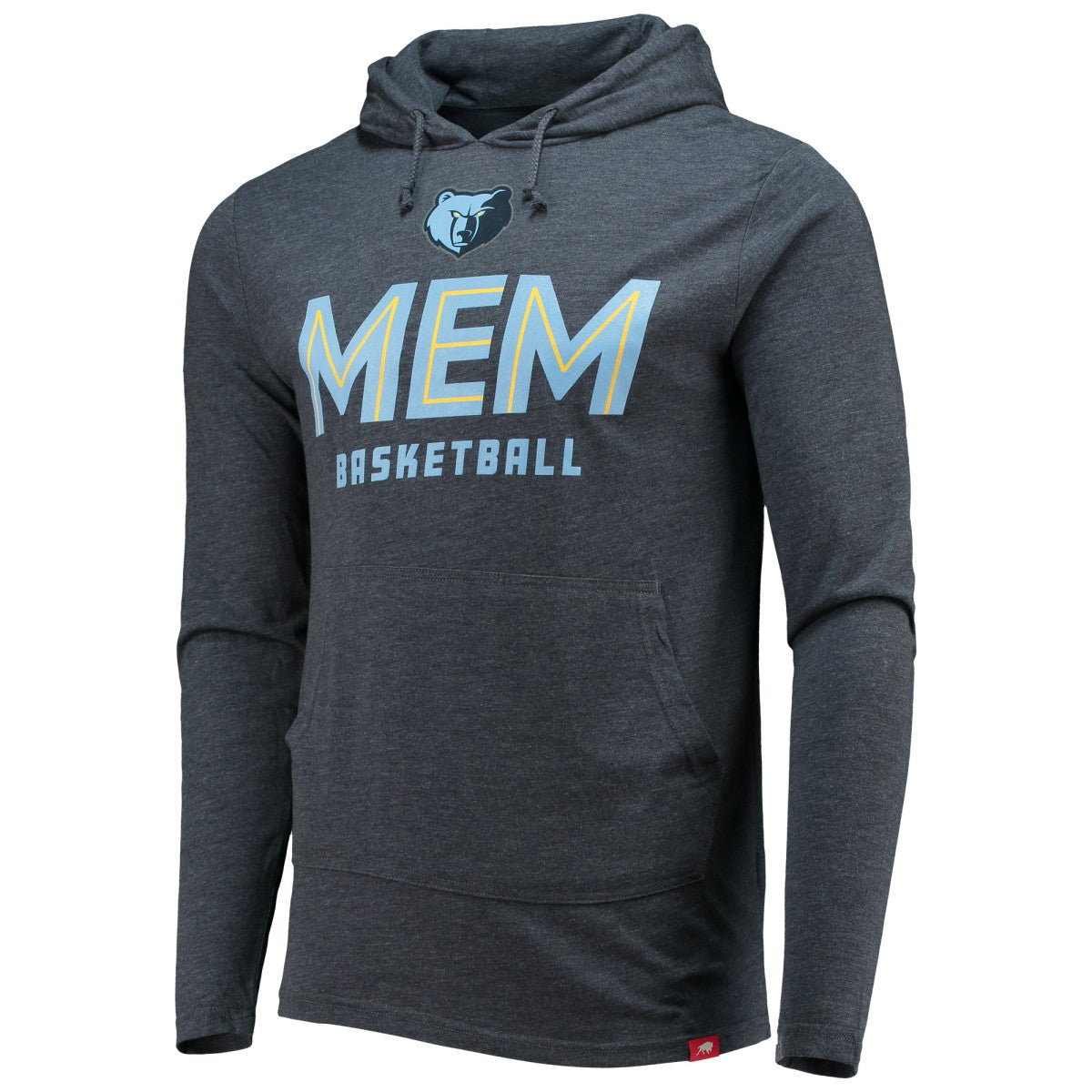 Memphis Grizzlies Sportiqe Practice Shoot Around Rowan Tri-Blend Pullover Hoodie Heathered Navy