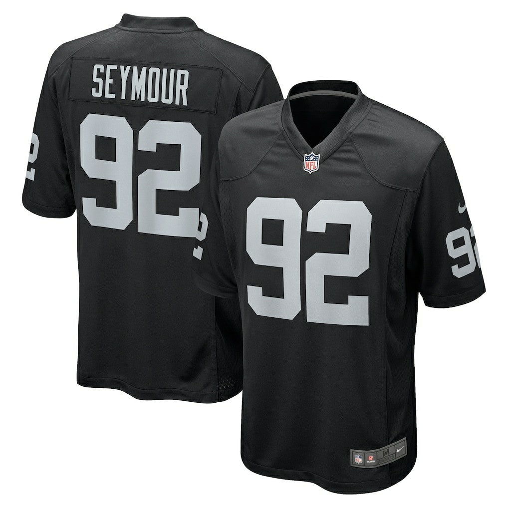 Richard Seymour Las Vegas Raiders Retired Player Game Jersey - Black - Nike