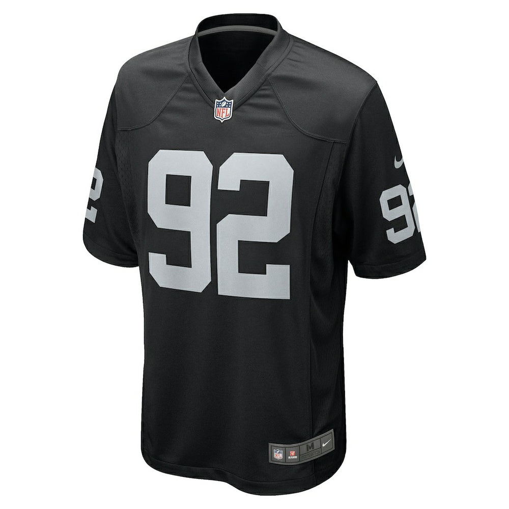 Richard Seymour Las Vegas Raiders Retired Player Game Jersey - Black - Nike