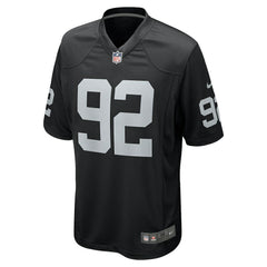 Richard Seymour Las Vegas Raiders Retired Player Game Jersey - Black - Nike