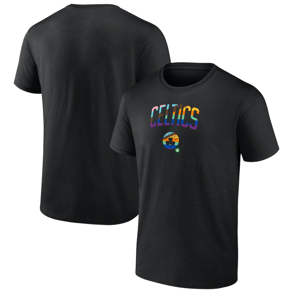 Boston Celtics Logo Pride T-Shirt Black