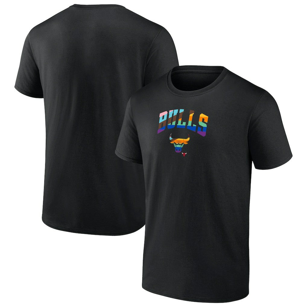 Chicago Bulls Logo Pride T-Shirt Black