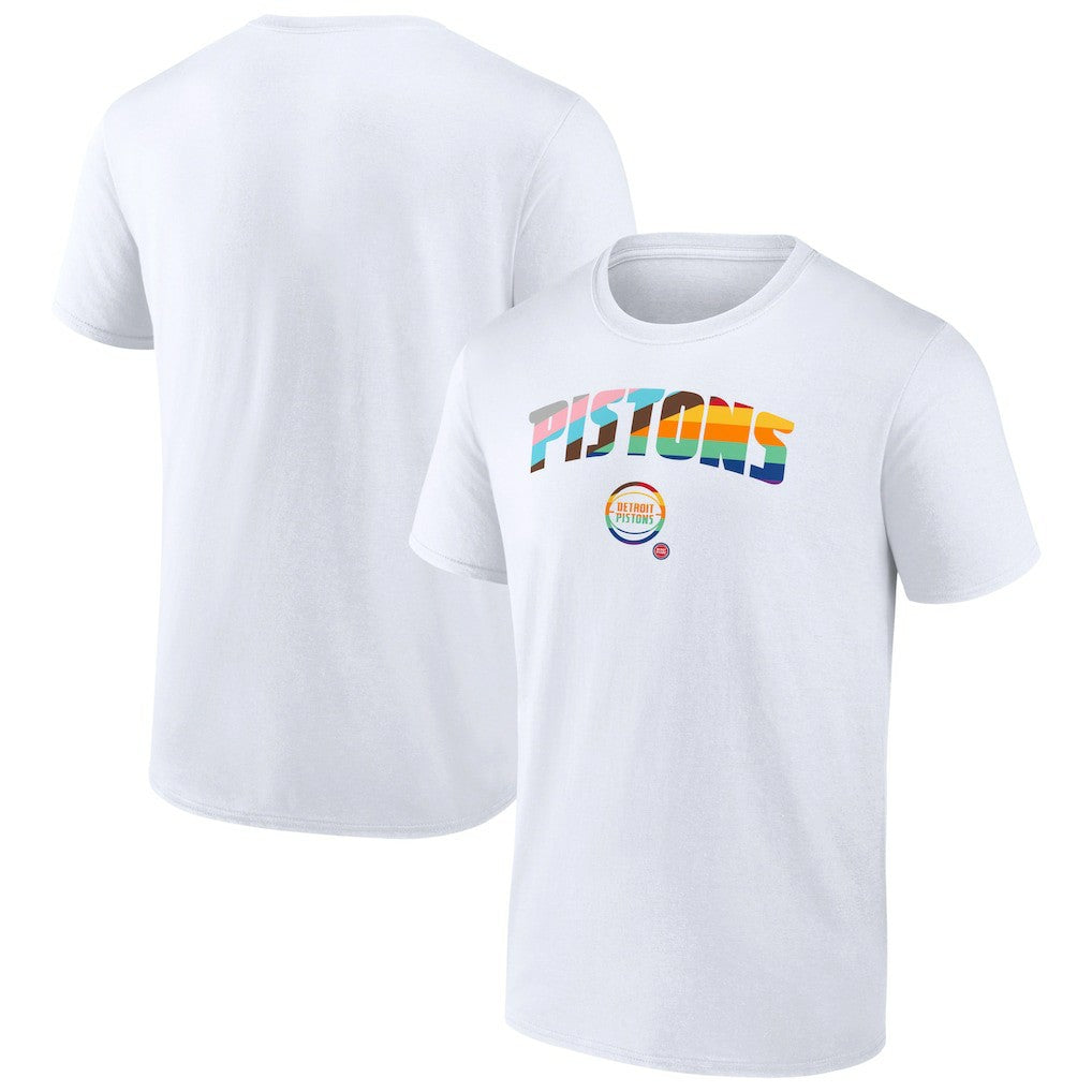 Detroit Pistons Pride T-Shirt White