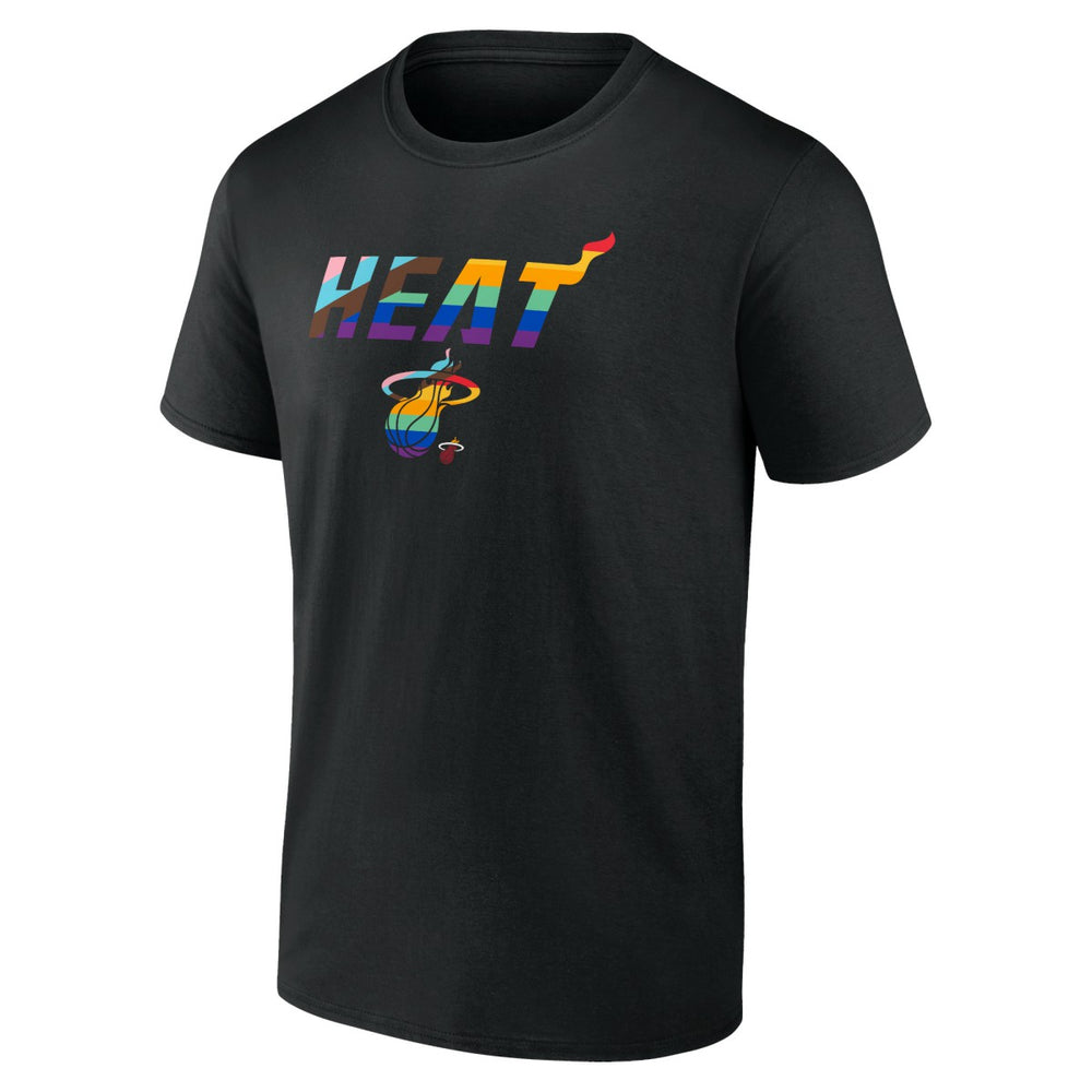 Miami Heat Logo Pride T-Shirt Black