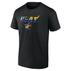 Miami Heat Logo Pride T-Shirt Black