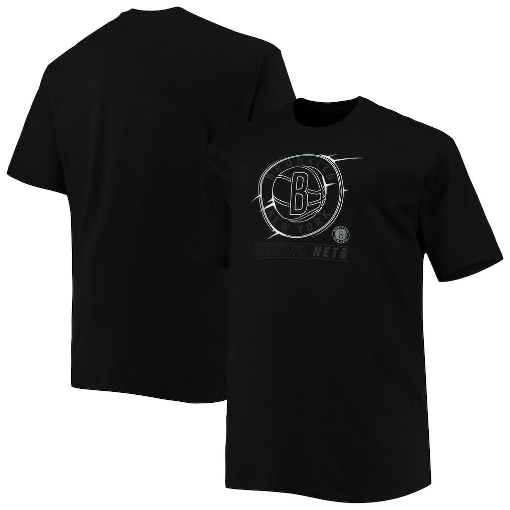 Brooklyn Nets Big & Tall Pop T-Shirt Black