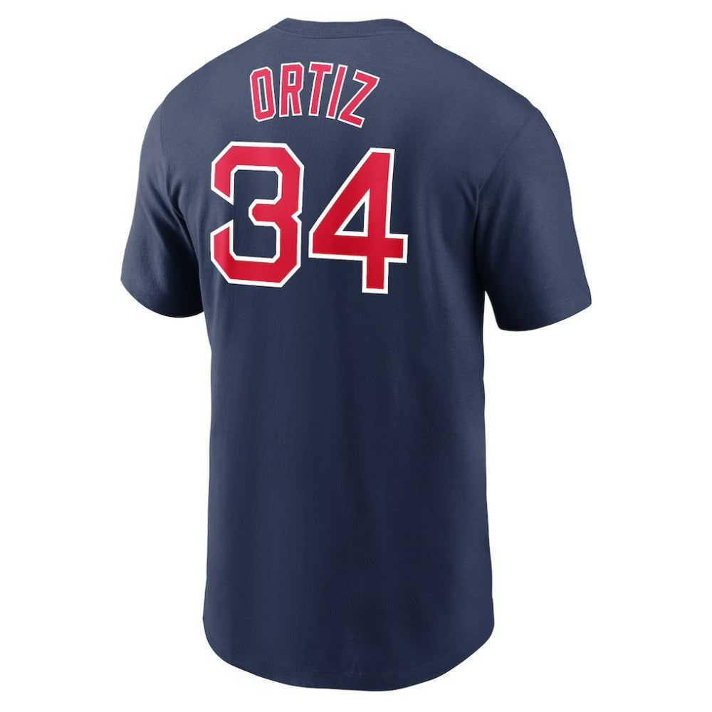 David Ortiz Boston Red Sox Nike Name & Number Logo T-Shirt for sale