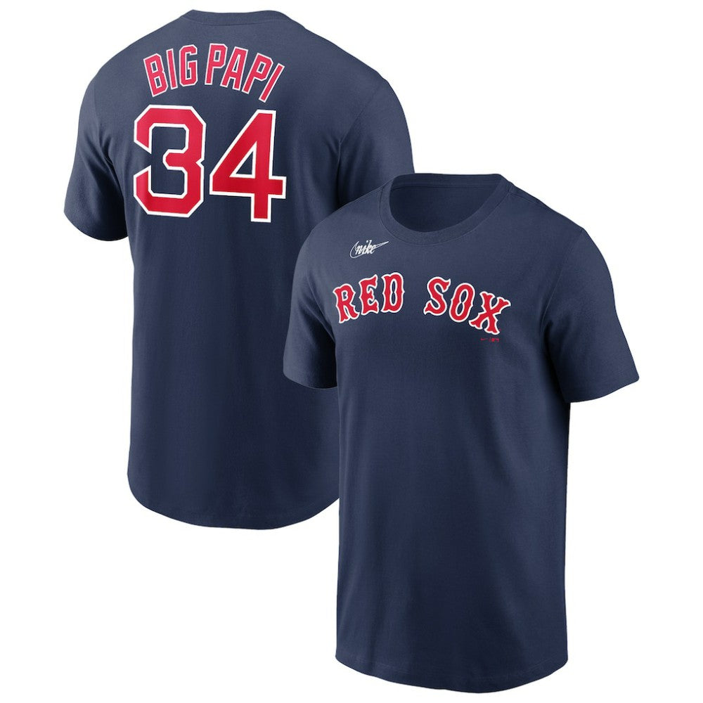 David Ortiz Boston Red Sox Nike Name & Number Wordmark T-Shirt Discount