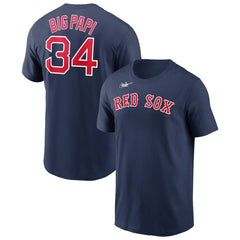 David Ortiz Boston Red Sox Nike Name & Number Wordmark T-Shirt Discount