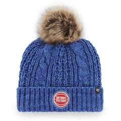 47 brand Detroit Pistons '47 Women's Meeko Cuffed Knit Hat with Pom Royal