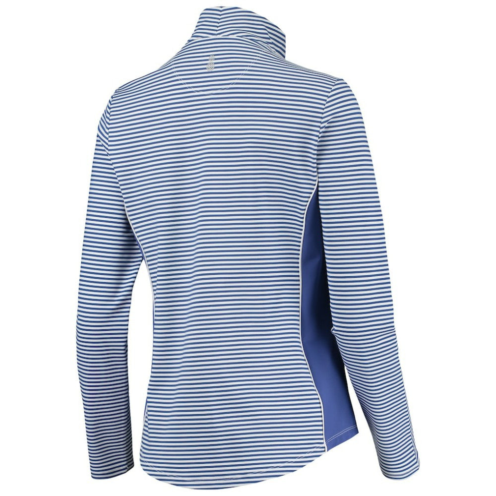 Chicago Cubs Tommy Bahama Women's Aubrey Stripe Block IslandZone Half-Zip Jacket Discount