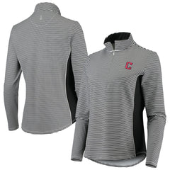 Cleveland Guardians Tommy Bahama Women's Aubrey Stripe Block IslandZone Half-Zip Jacket Discount