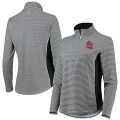 St. Louis Cardinals Tommy Bahama Women's Aubrey Stripe Block IslandZone Half-Zip Jacket Sale