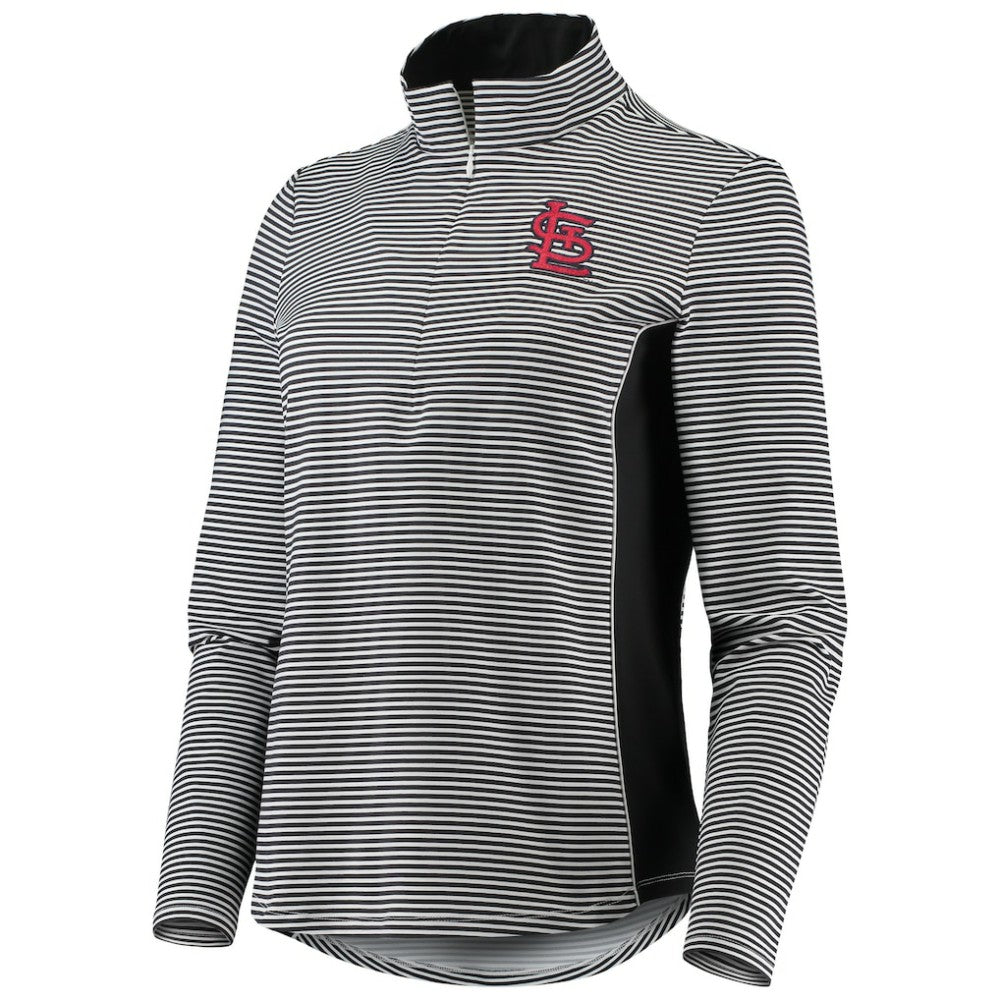 St. Louis Cardinals Tommy Bahama Women's Aubrey Stripe Block IslandZone Half-Zip Jacket Sale