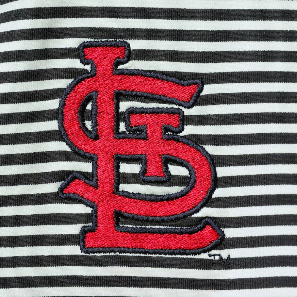 St. Louis Cardinals Tommy Bahama Women's Aubrey Stripe Block IslandZone Half-Zip Jacket Sale