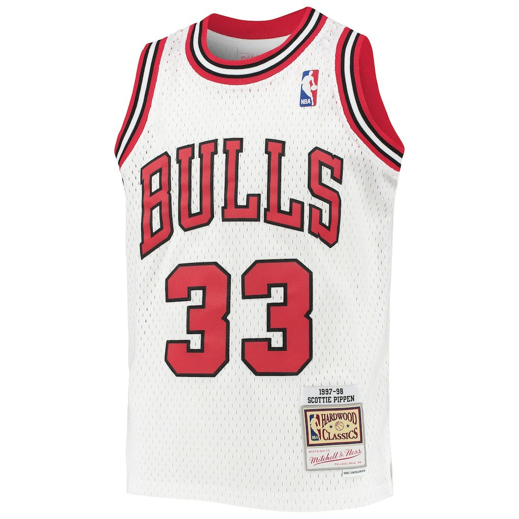 Mitchell & Ness Scottie Pippen Chicago Bulls Youth 1997/98 Hardwood Classics Swingman Jersey White
