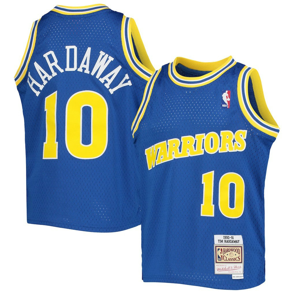 Mitchell & Ness Tim Hardaway Golden State Warriors Youth 1990/91 Hardwood Classics Swingman Jersey Royal