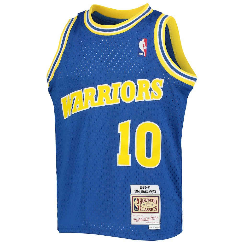 Mitchell & Ness Tim Hardaway Golden State Warriors Youth 1990/91 Hardwood Classics Swingman Jersey Royal