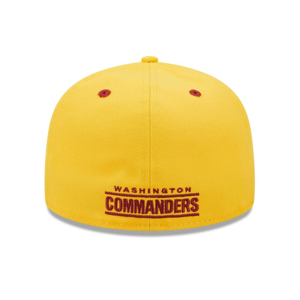 Washington Commanders New Era Flipside 2Tone 59FIFTY Fitted Hat - Gold/Burgundy - NFL