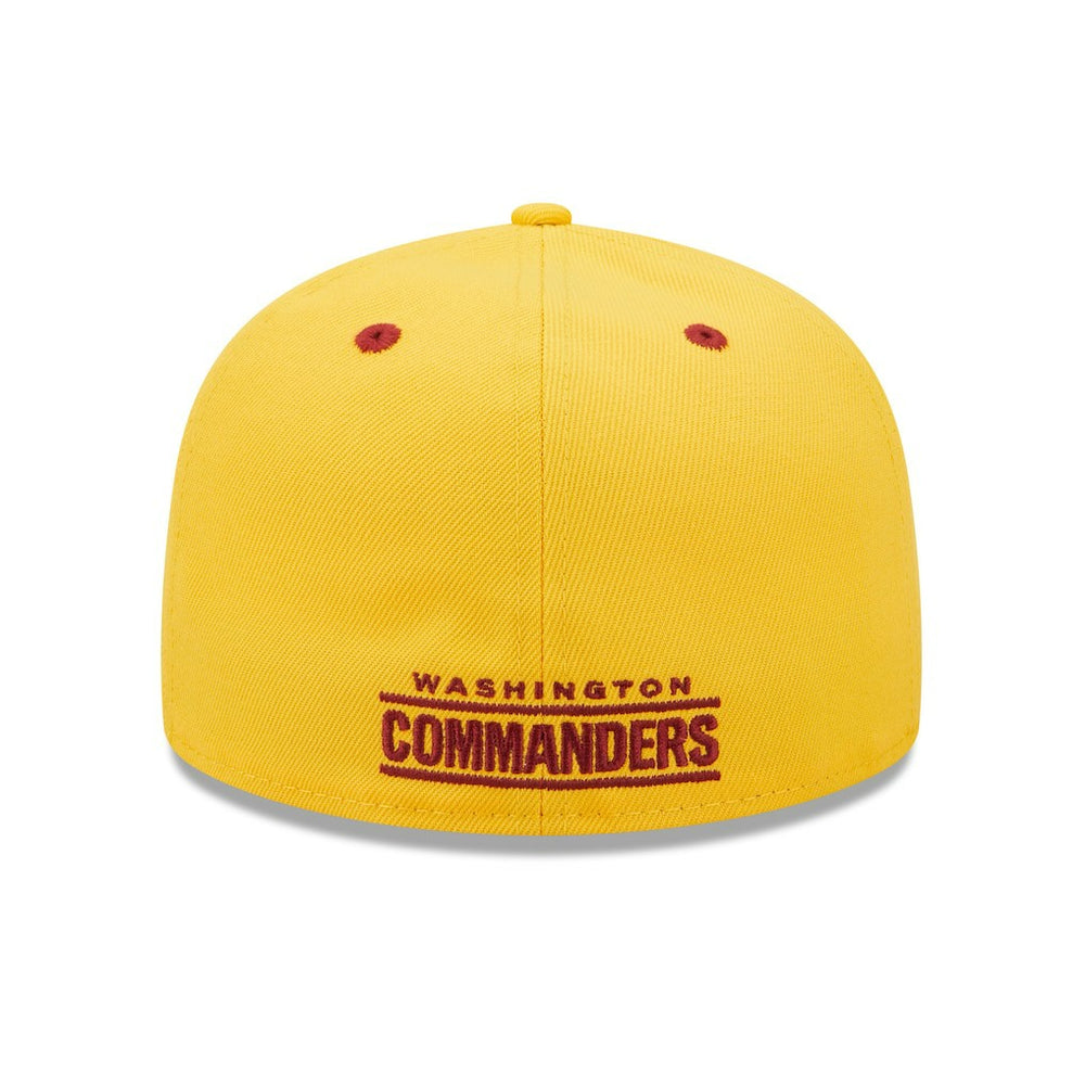 Washington Commanders New Era Flipside 2Tone 59FIFTY Fitted Hat - Gold/Burgundy - NFL