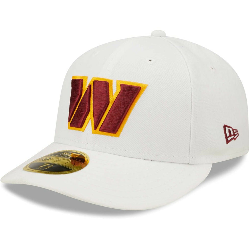 Washington Commanders New Era Omaha Low Profile 59FIFTY Fitted Hat - White - NFL