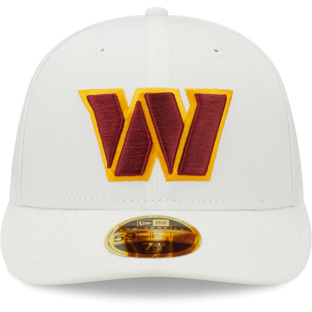 Washington Commanders New Era Omaha Low Profile 59FIFTY Fitted Hat - White - NFL