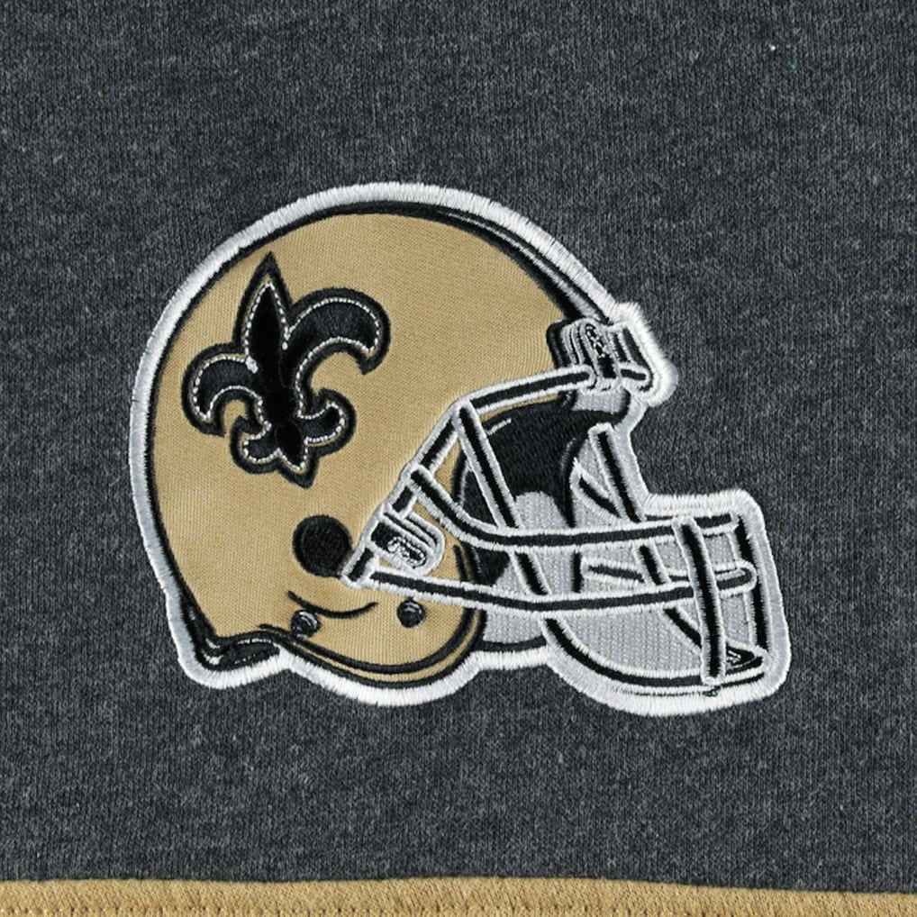 New Orleans Saints Starter Extreme Pullover Hoodie - Black/Heather Gray - NFL