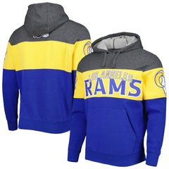 Los Angeles Rams Starter Extreme Pullover Hoodie - Heather Charcoal/Royal - NFL