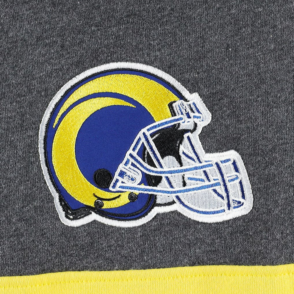 Los Angeles Rams Starter Extreme Pullover Hoodie - Heather Charcoal/Royal - NFL