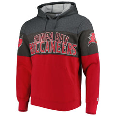 Tampa Bay Buccaneers Starter Extreme Pullover Hoodie - Heather Charcoal/Red - NFL