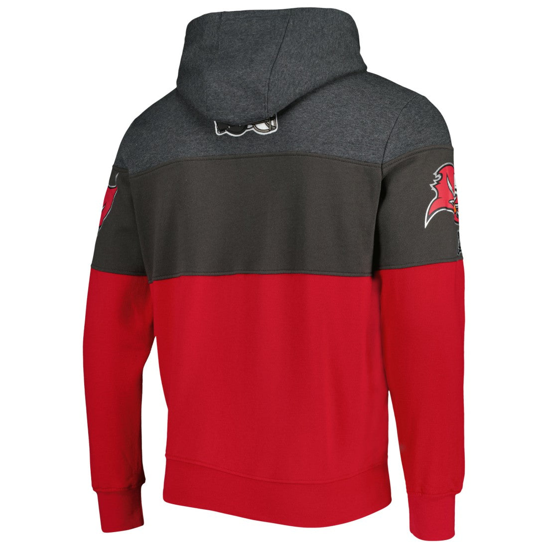 Tampa Bay Buccaneers Starter Extreme Pullover Hoodie - Heather Charcoal/Red - NFL
