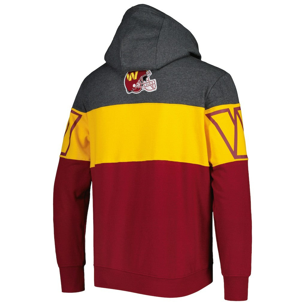 Washington Commanders Starter Extreme Pullover Hoodie - Heather Charcoal/Burgundy - NFL