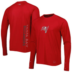 Tampa Bay Buccaneers MSX by Michael Strahan Interval Long Sleeve Raglan T-Shirt - Red - NFL