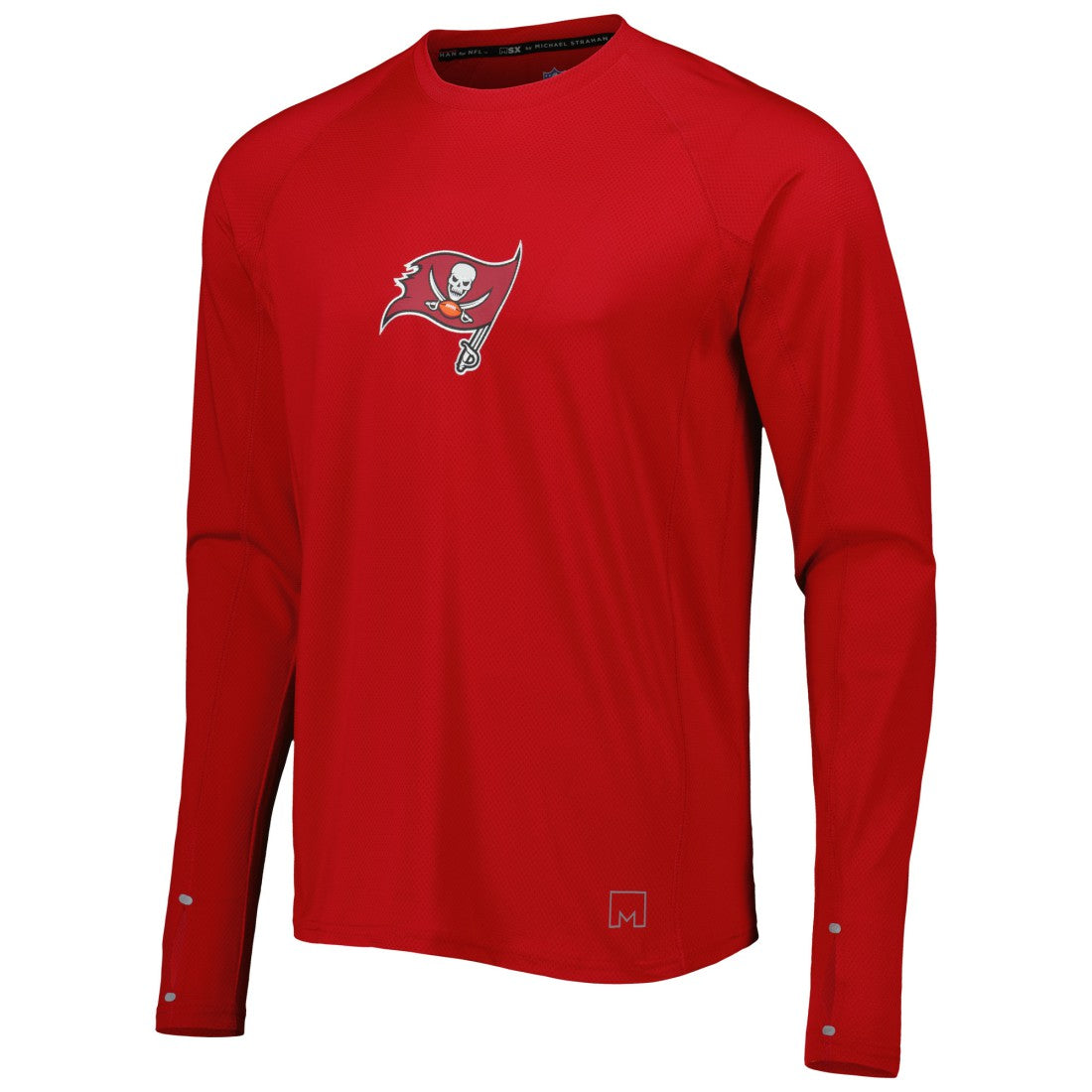Tampa Bay Buccaneers MSX by Michael Strahan Interval Long Sleeve Raglan T-Shirt - Red - NFL