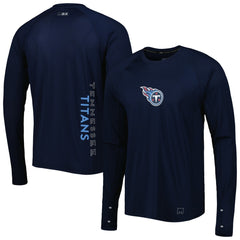 Tennessee Titans MSX by Michael Strahan Interval Long Sleeve Raglan T-Shirt - Navy - NFL