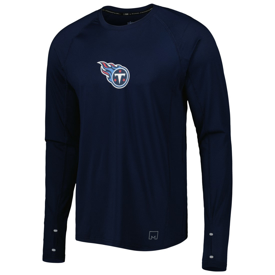 Tennessee Titans MSX by Michael Strahan Interval Long Sleeve Raglan T-Shirt - Navy - NFL