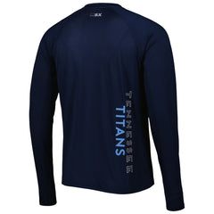 Tennessee Titans MSX by Michael Strahan Interval Long Sleeve Raglan T-Shirt - Navy - NFL