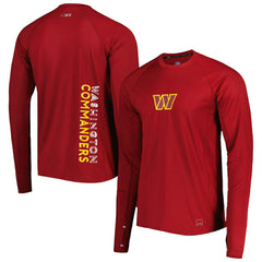 Washington Commanders MSX by Michael Strahan Interval Long Sleeve Raglan T-Shirt - Burgundy - NFL