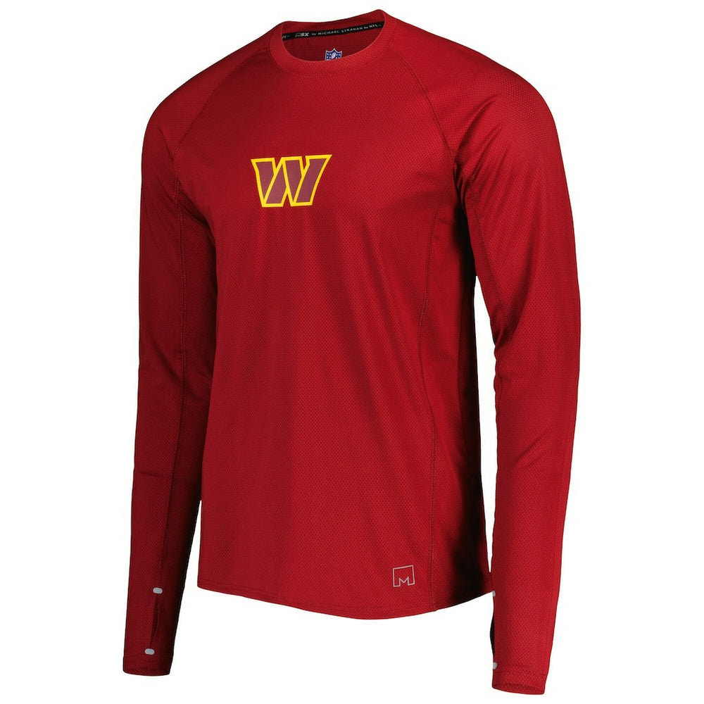 Washington Commanders MSX by Michael Strahan Interval Long Sleeve Raglan T-Shirt - Burgundy - NFL