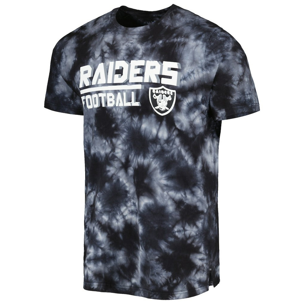Las Vegas Raiders MSX by Michael Strahan Recovery Tie-Dye T-Shirt - Black - NFL