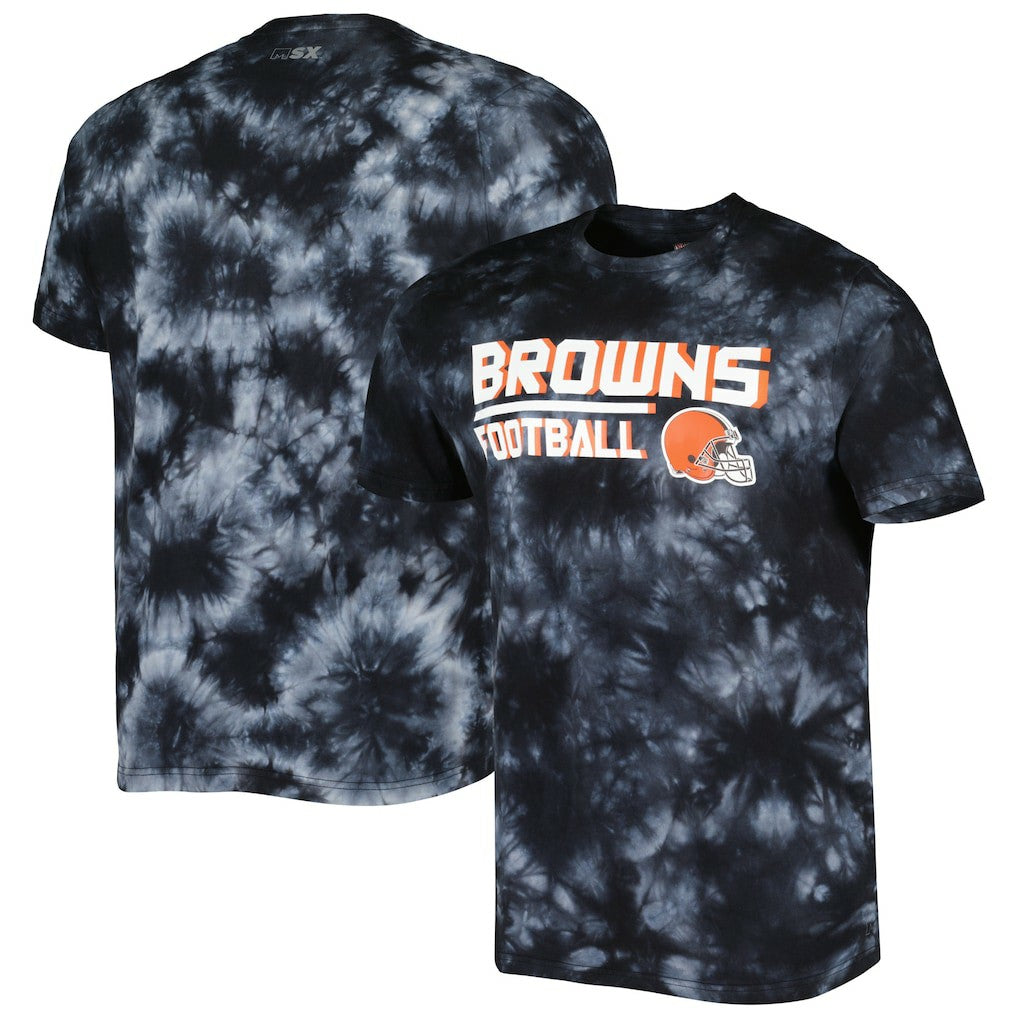 Cleveland Browns MSX by Michael Strahan Recovery Tie-Dye T-Shirt - Black - NFL