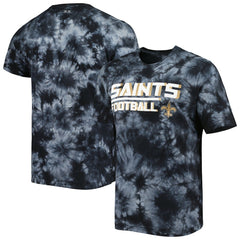 New Orleans Saints MSX by Michael Strahan Recovery Tie-Dye T-Shirt - Black - NFL