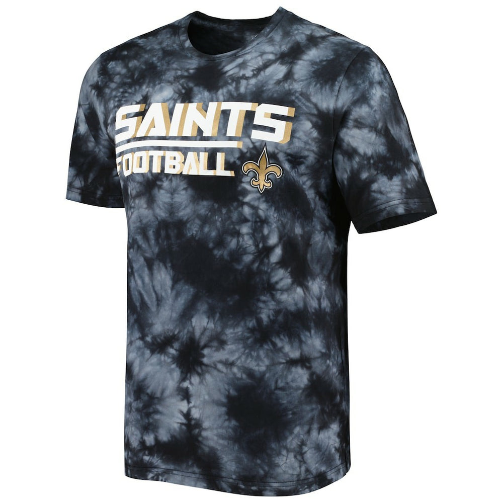 New Orleans Saints MSX by Michael Strahan Recovery Tie-Dye T-Shirt - Black - NFL