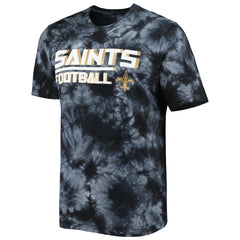 New Orleans Saints MSX by Michael Strahan Recovery Tie-Dye T-Shirt - Black - NFL