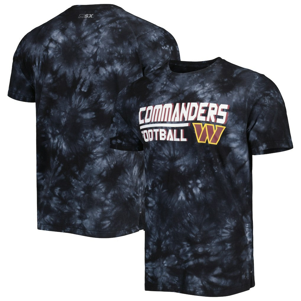 Washington Commanders MSX by Michael Strahan Recovery Tie-Dye T-Shirt - Black - NFL