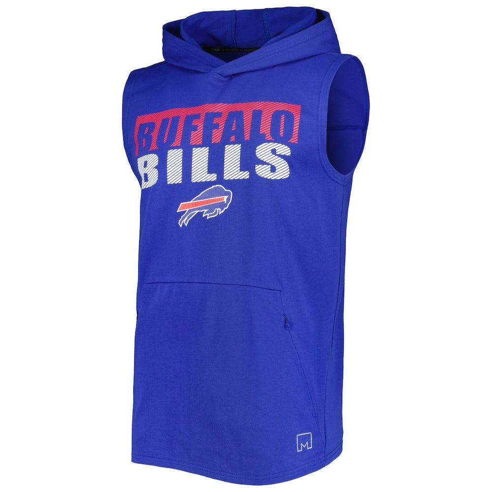 Buffalo Bills MSX by Michael Strahan Relay Sleeveless Pullover Hoodie - Royal - NFL